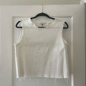 RD STYLE White Denim Top